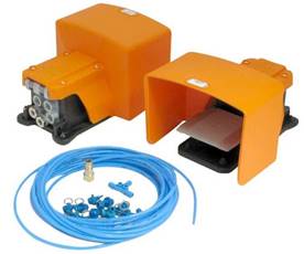 TH205-2 foot switches for pneumatic grips with locking function